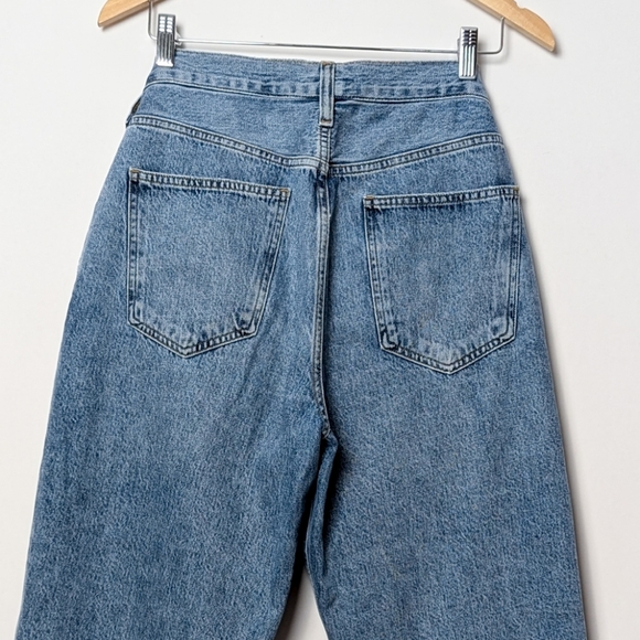 AGOLDE Criss Cross Upsized Jeans Straight Leg Eternal Blue Aritzia 28 - Picture 9 of 13